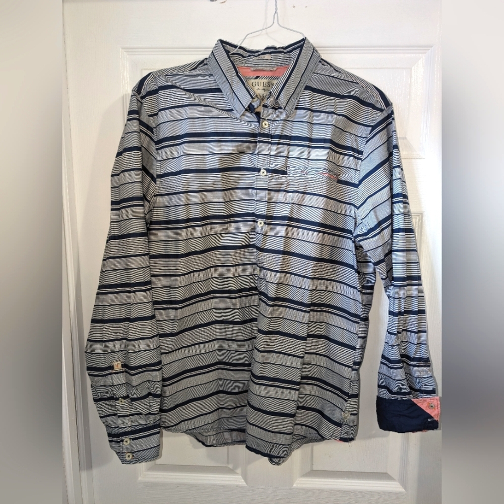 Guess long sleeve poplin slim fit